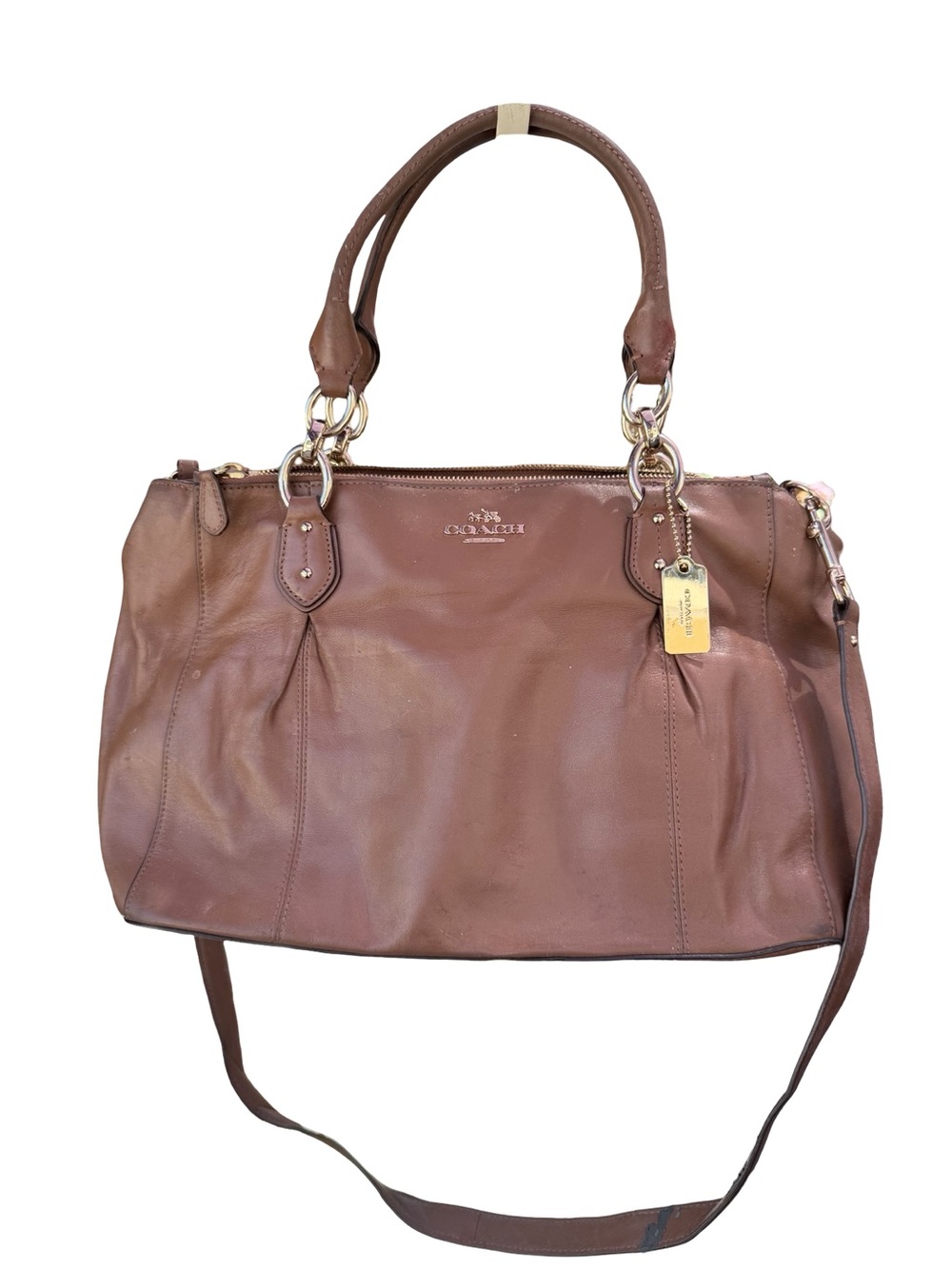 Coach Colette leather carryall with Removable Shoulder Strap